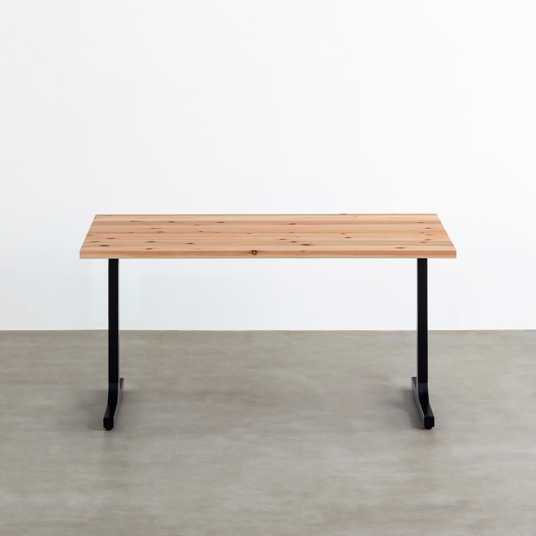 KANADEMONO THE TABLE /杉無垢材/100×65 THE TABLE / 無垢 杉 × Black