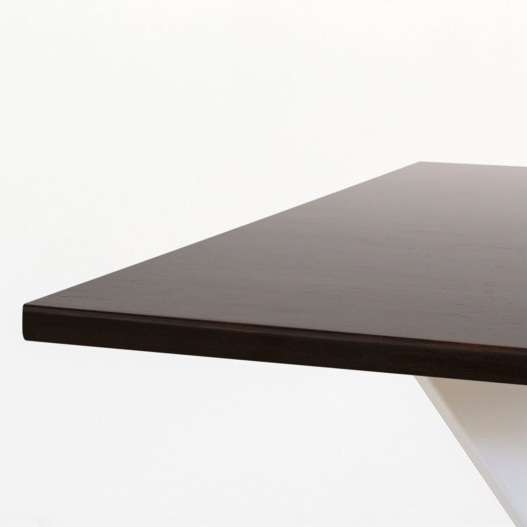 THE CAFE TABLE / ラバーウッド White Steel カフェX × スクエア 70