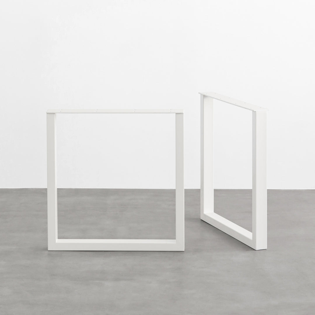 THE LEGS / スクエア × White Steel / 2脚セット – KANADEMONO