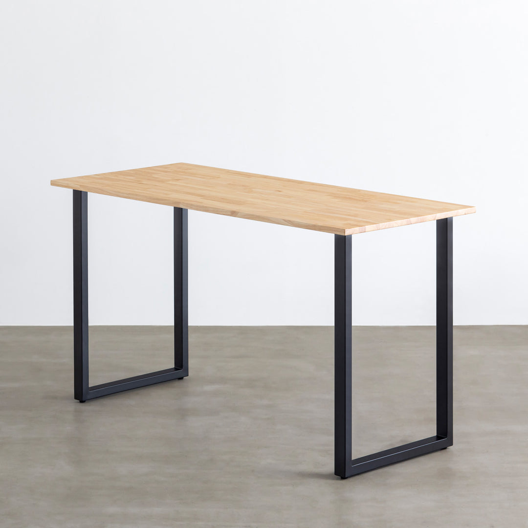 THE TABLE / スタンディングデスク × ラバーウッド ナチュラル × Black