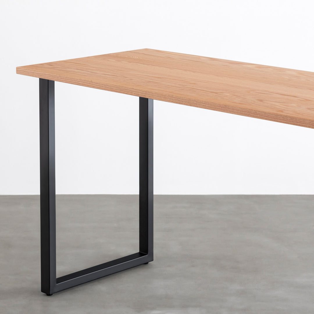 THE TABLE / スタンディングデスク × 無垢 レッドオーク × Black Steel