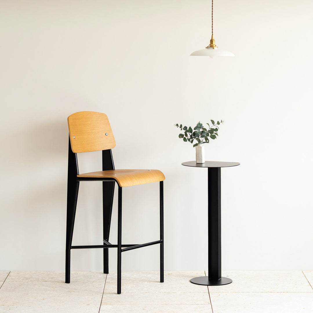 Art - Wood レトロモダンなハイチェア アイアン脚 – KANADEMONO