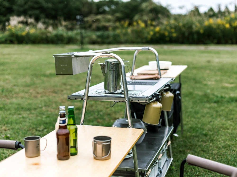 スノーピーク ステンレスキッチンテーブル/IGTと合体！ - 楽ちん！快適