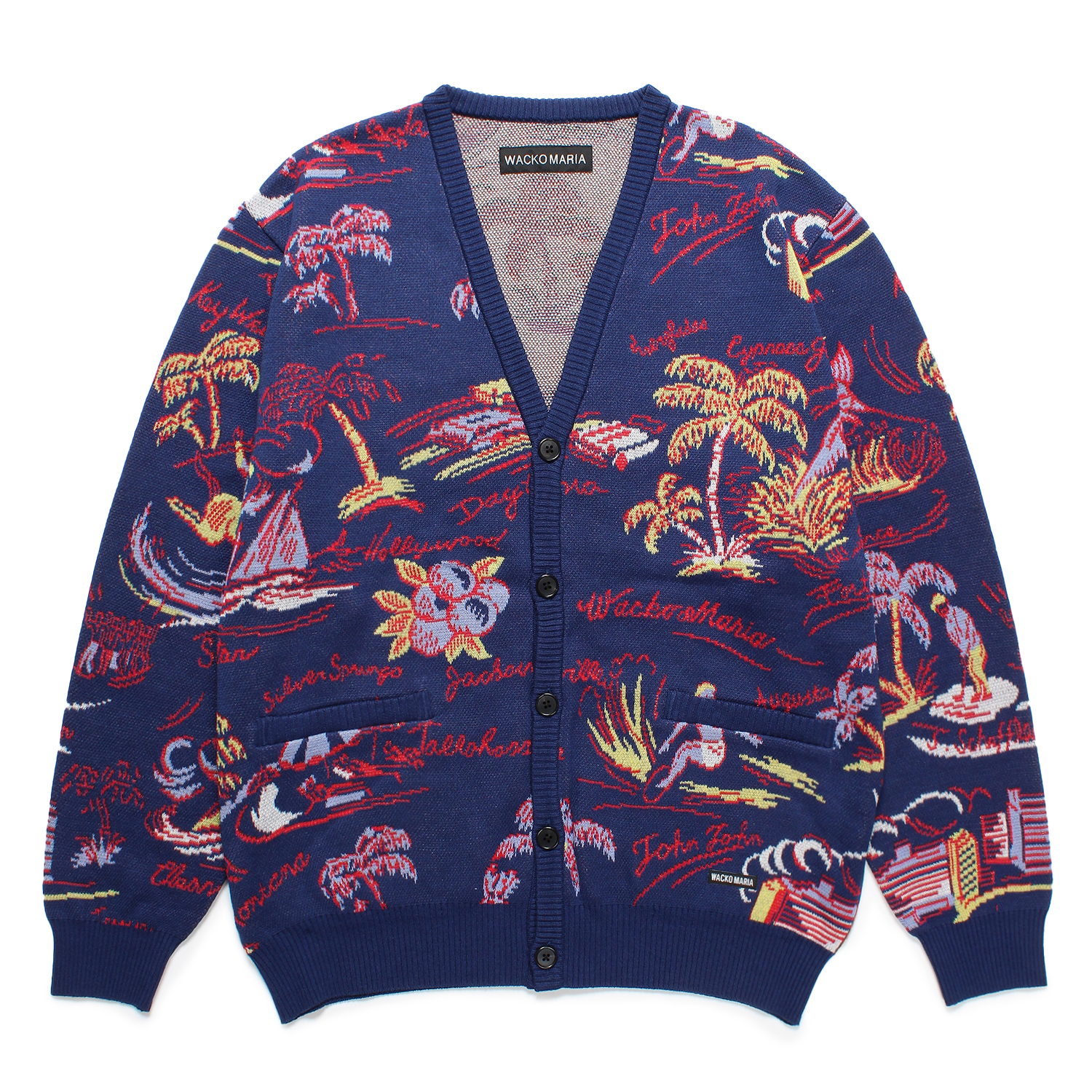 WACKO MARIA / JACQUARD CARDIGAN (TYPE-2) / kaddish