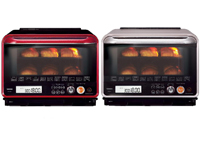 東芝、上下2段で同時にピザが焼けるオーブンレンジ「石窯ドーム