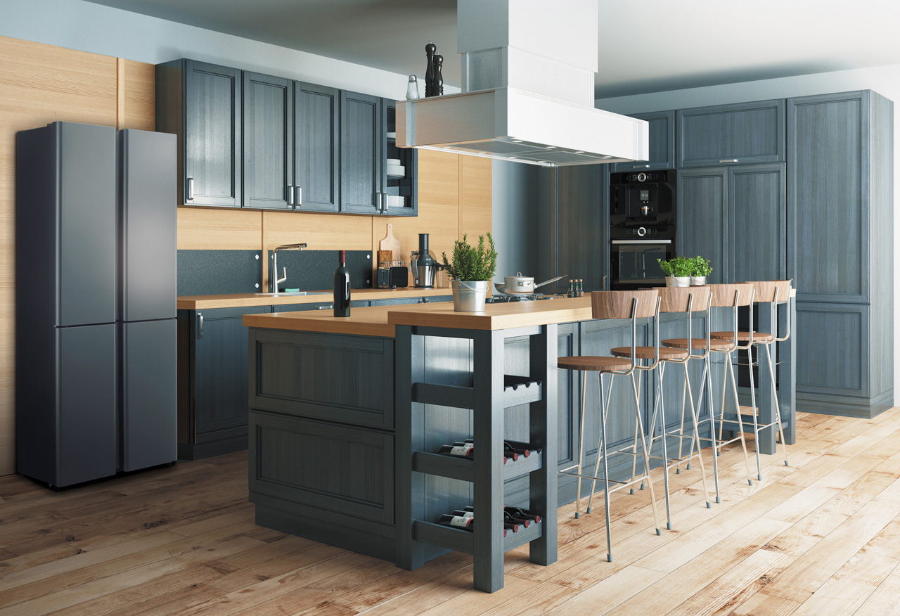 まさに機能美を突き詰めた冷蔵庫。日本の生活習慣を考えた庫内は、今の