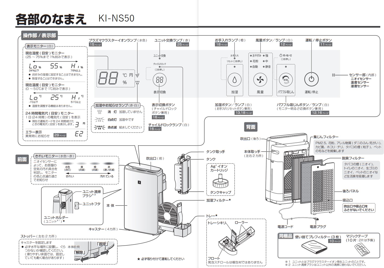 比較】KI-NS50とKI-PS50の違いを4つの基本特性別に徹底比較！シャープ