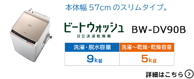全自動洗濯機 BW-V70B ： 洗濯機・衣類乾燥機 ： 日立の家電品