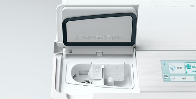 特長：液体洗剤・柔軟剤 自動投入 ： 洗濯乾燥機 ビッグドラム BD