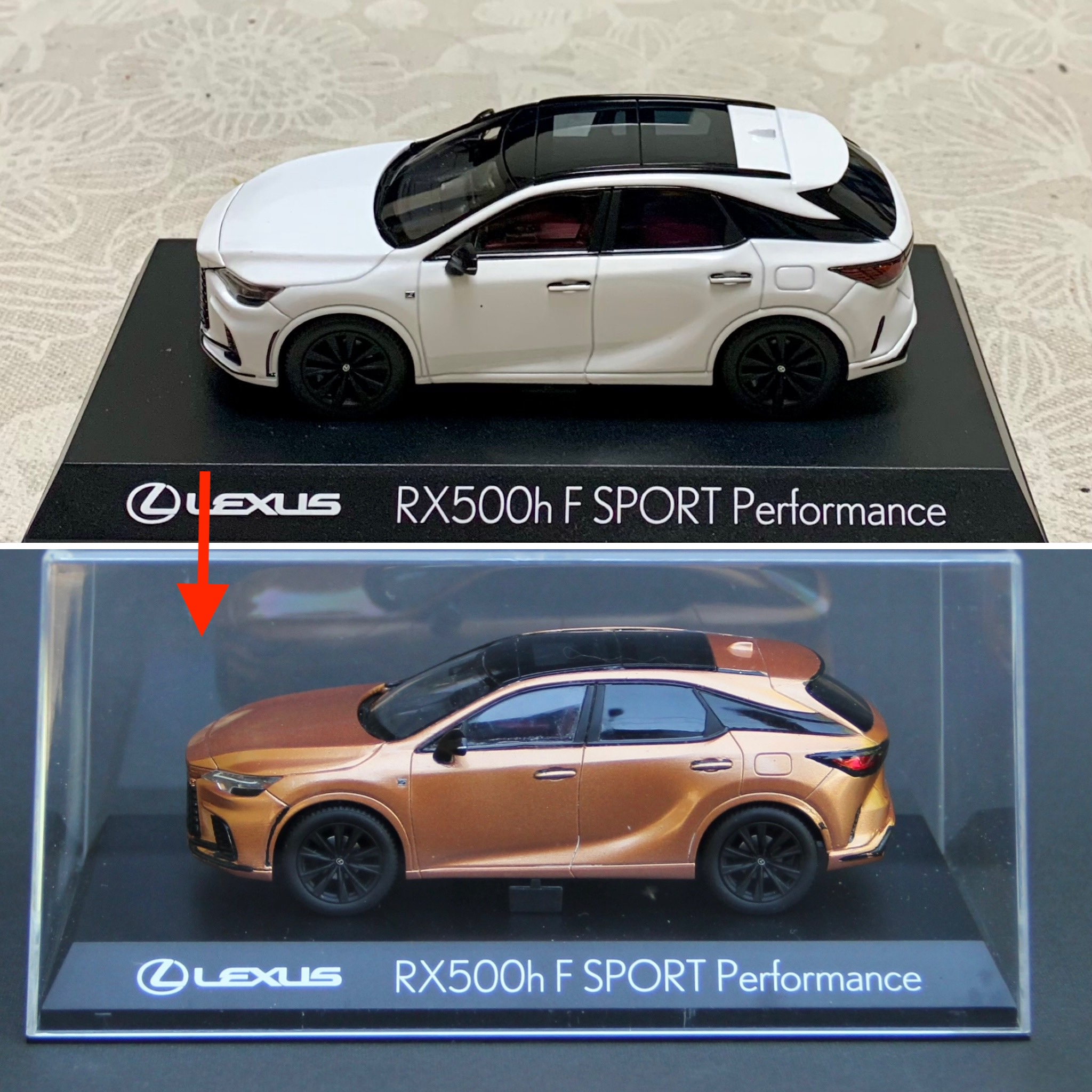 No.74 京商 1/43 レクサスRX500h – 模型製作 かえる工房