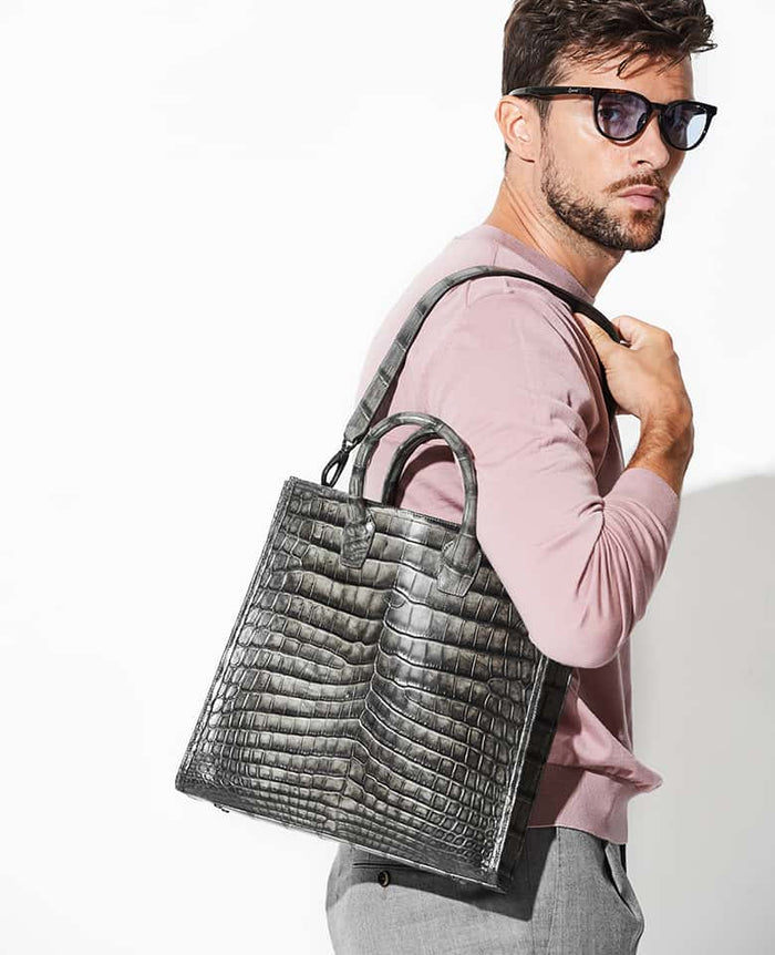 本クロコダイル革 スクエアトートバッグ – 買えるLEON