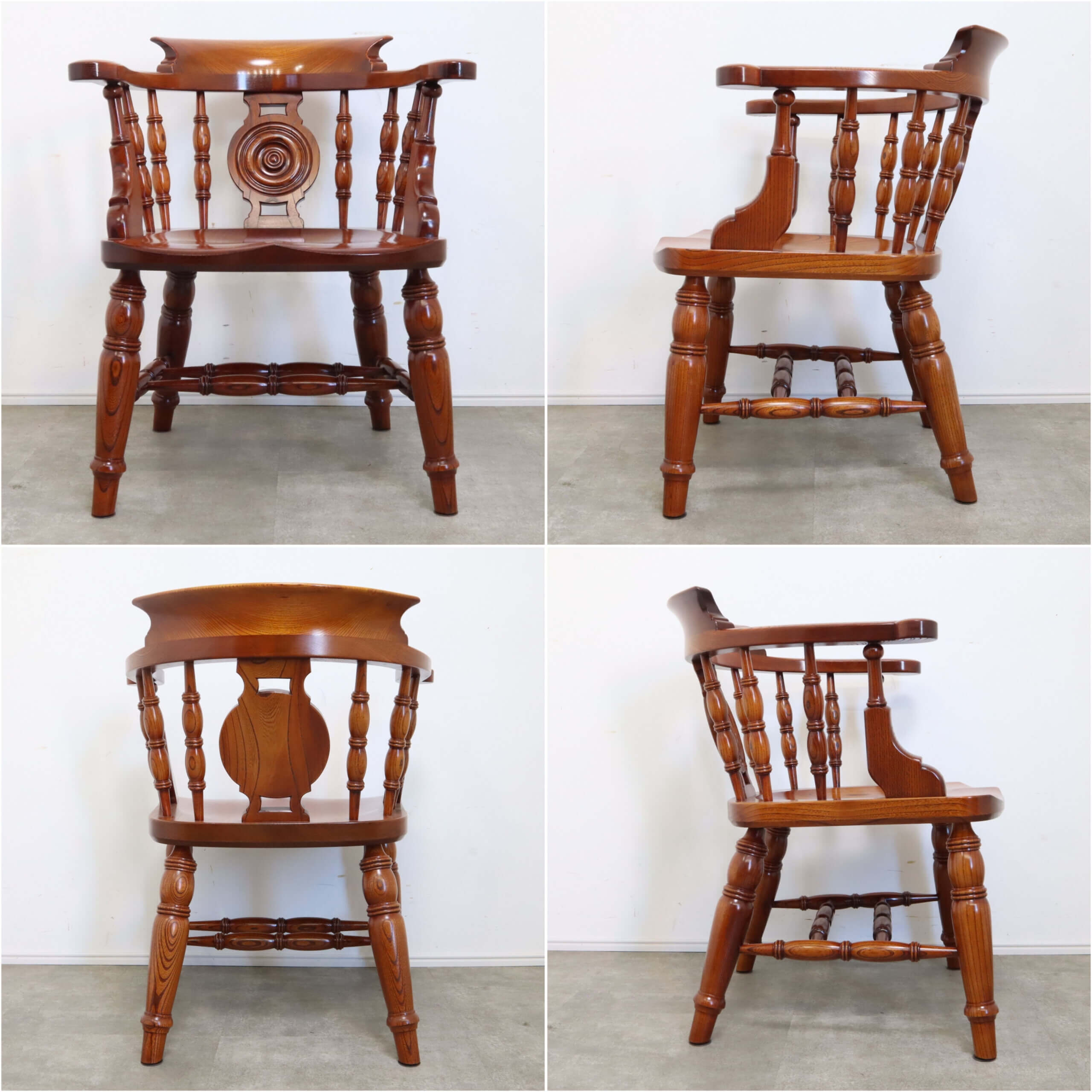 松本民芸家具 大キャプテンチェア（欅・本漆塗り）を買取りいたしまし