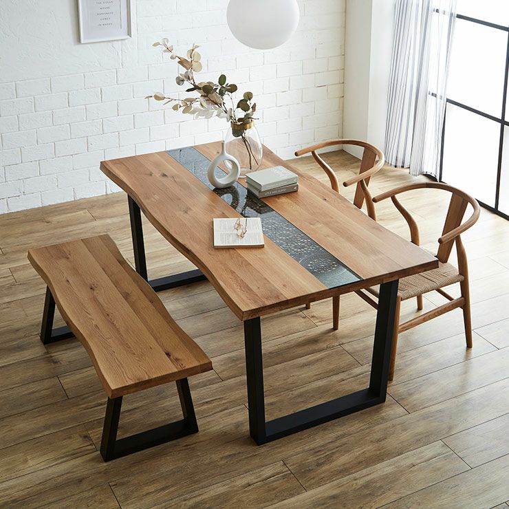 天板・脚・椅子 組み合わせが選べる 一枚板風テーブル デザイン加工