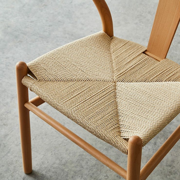 チェア単品 ペーパーコード座面の北欧風デザインチェア RC-601 ※1脚入