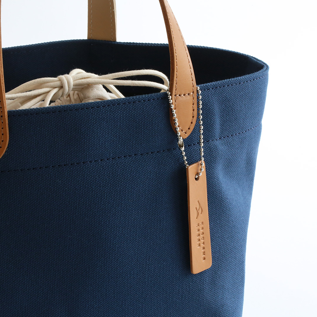 8号帆布の巾着ミニトート | 香久山鞄