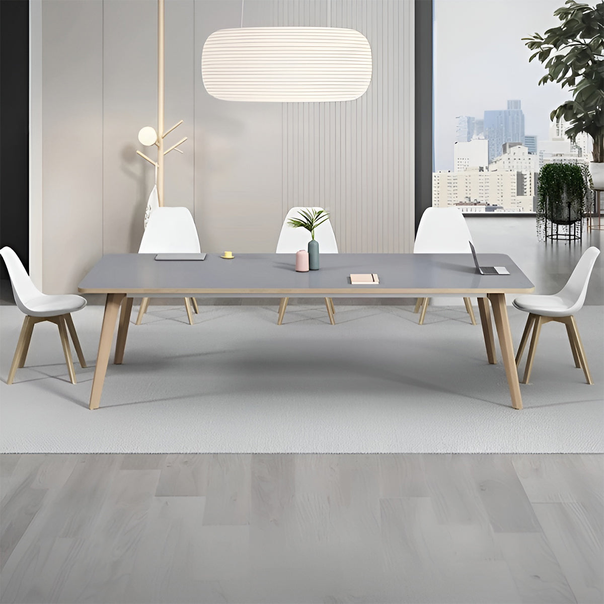 傷に強い 天然木製 会議テーブル カスタマイズ可能 HYZ-123 – カグヤス