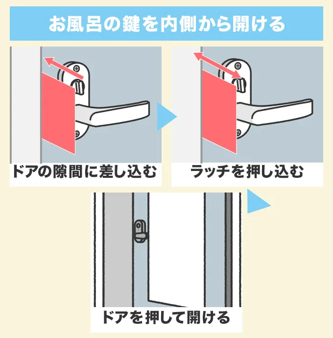 お風呂の鍵が開かないときの対処法！緊急時の開け方や解錠費用を解説