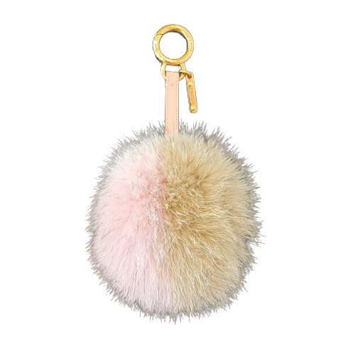 FENDI フェンディ ポンポンチャーム 財布・小物 ファー ピンク