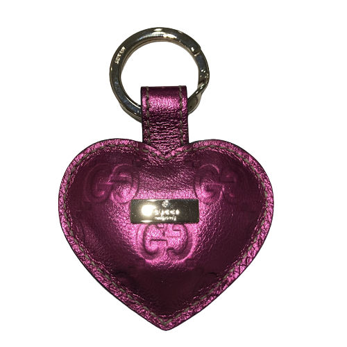 GUCCI グッチ ハート キーリング 財布・小物 メタリックピンクの買取