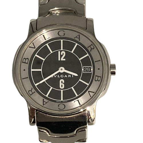 BVLGARI ブルガリ ソロテンポ 時計 SS ST35Sブラック文字盤の買取実績
