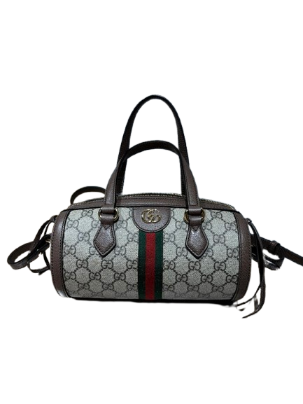 GUCCI グッチ ミニ・ボストンバッグ バッグ GGスプリーム×レザー
