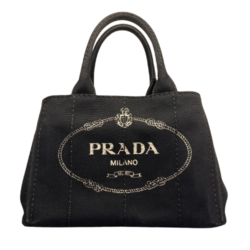 PRADA プラダ ミニボストンバッグ バッグ ナイロン、レザー ブラックの