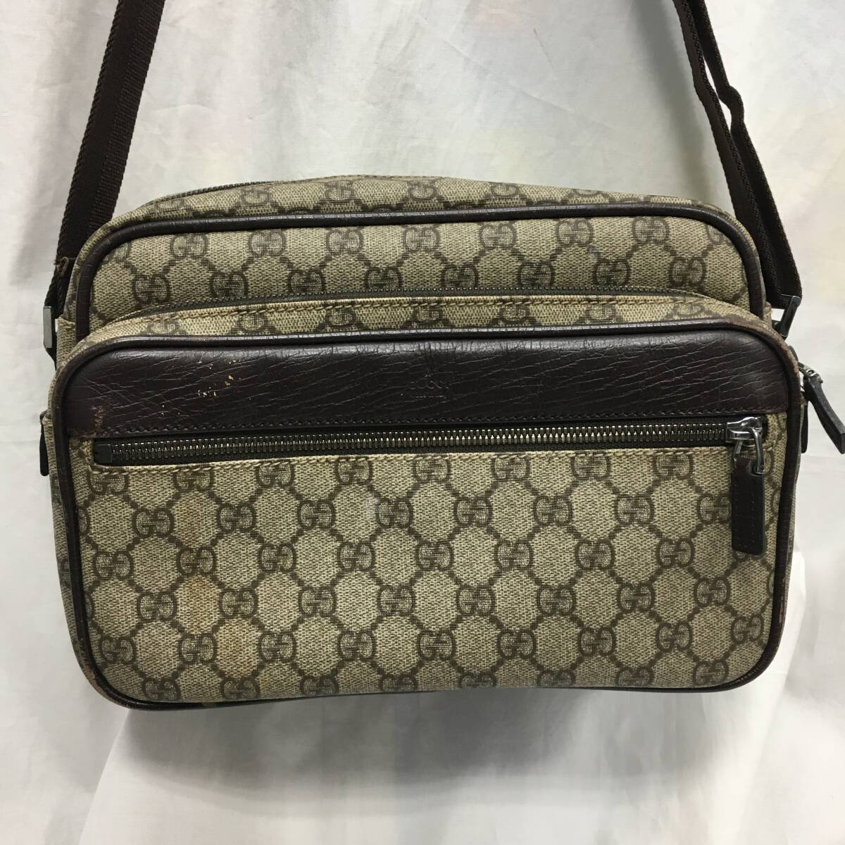 GUCCI GGキャンバス×レザー ミニバッグ アクセサリーポーチ 買取実績