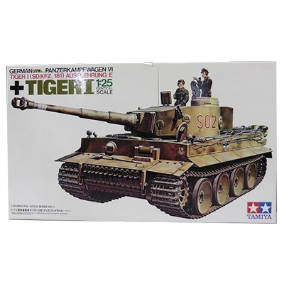 参考価格】タミヤ 1/25 ドイツ陸軍重戦車タイガーⅠ型 ディスプレイ