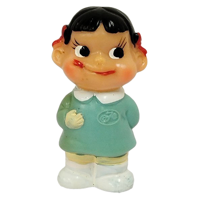 参考価格】不二家 ペコちゃん 店頭用 首ふり人形 フレッシュケーキの