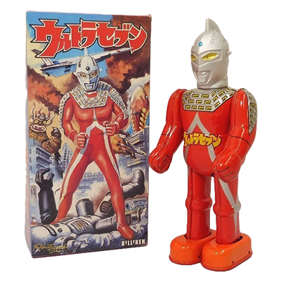 参考価格】ブルマァク ブリキ ウルトラセブン 電動歩行/ウルトラマン
