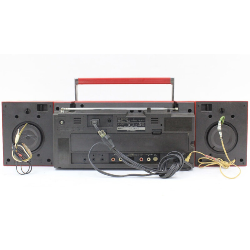 買取実績 |SHARP シャープ QT-88R ダブルラジカセ スピーカー分離型