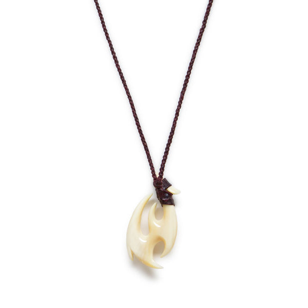 クジラ歯 フィッシュフック【5-大】 ネックレス – 海想