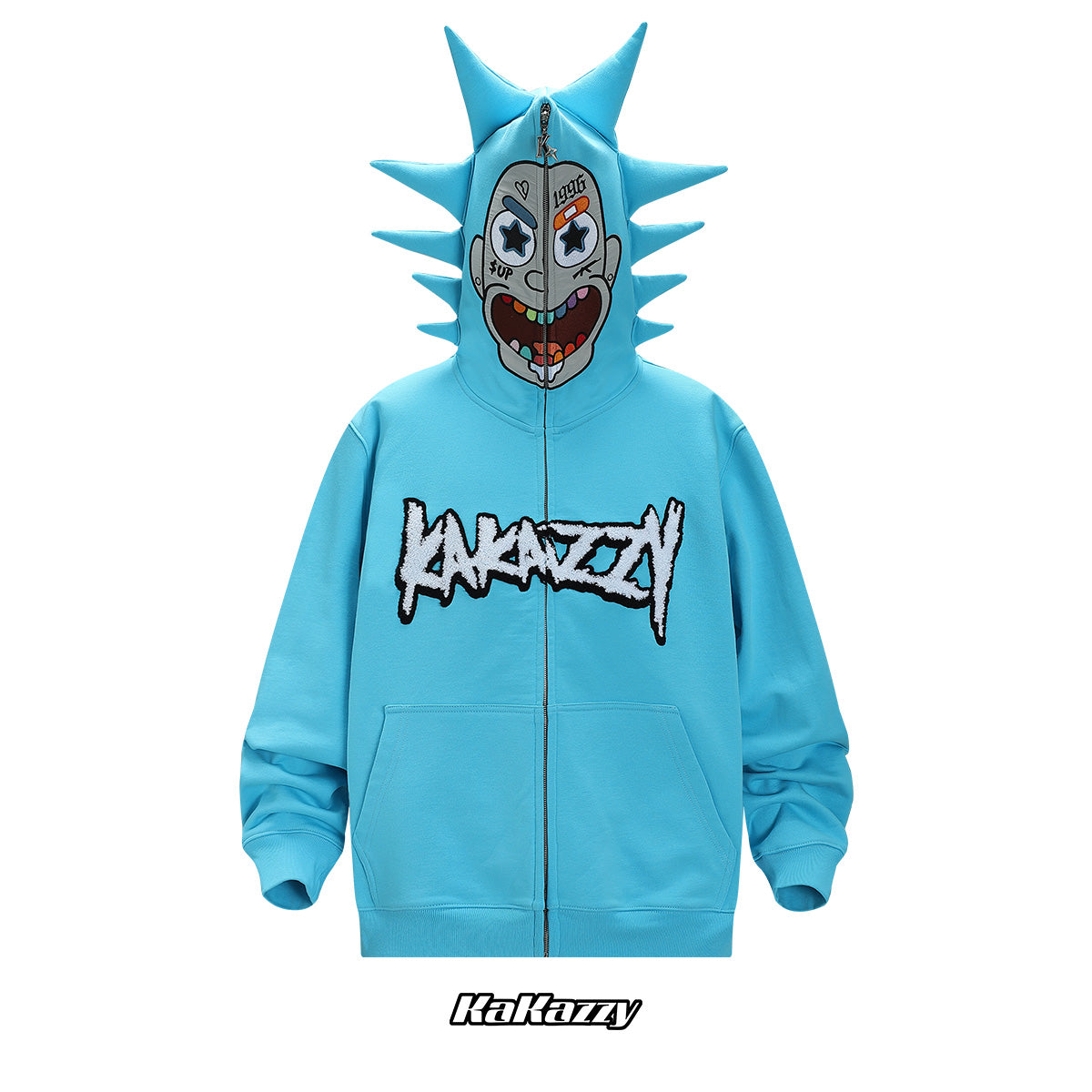 kakazzy Full Zip Hoodie Blue