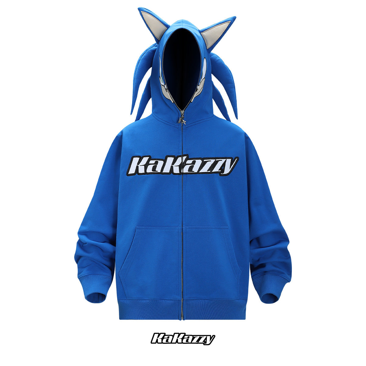 kakazzy Full Zip Hoodie Blue