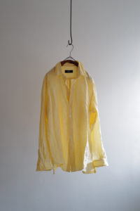 French Linen Rough Cut Shirt 2 - 手記 ｜ 柿乃葉 / KAKINOHAHANARE