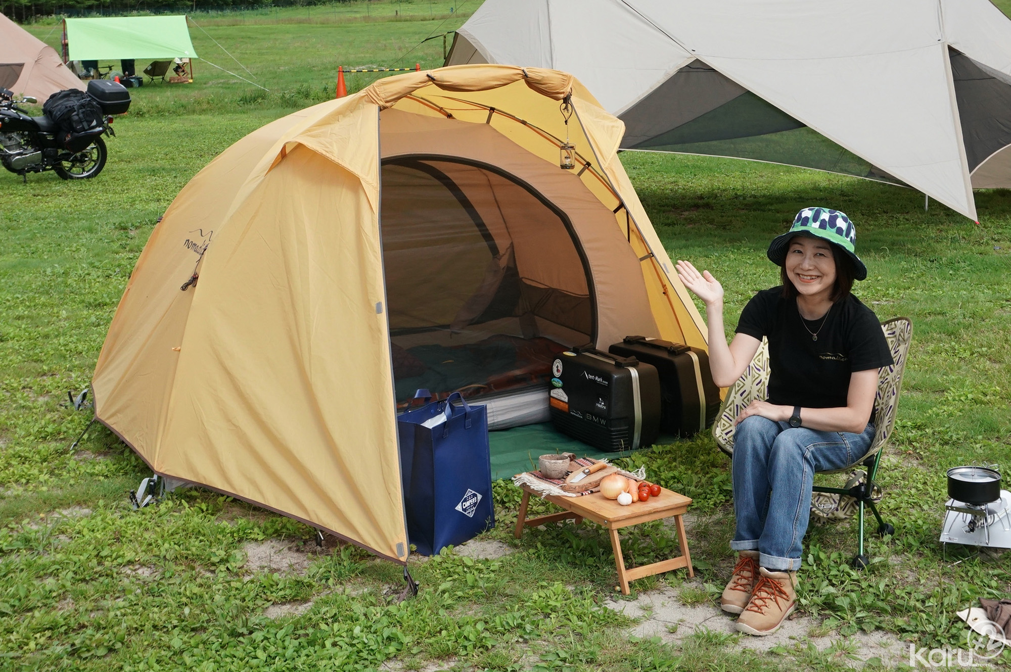 ライダーに人気の”テンマクデザイン×ノマディカ”ツーリングテント