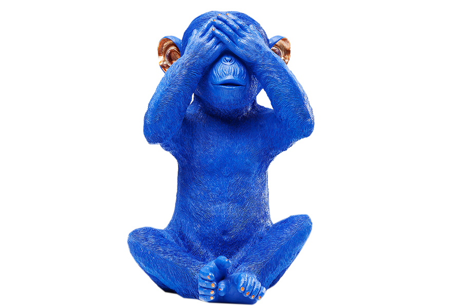 モンキーミザルブルー マネーボックス - 貯金箱の通販 ｜【KARE