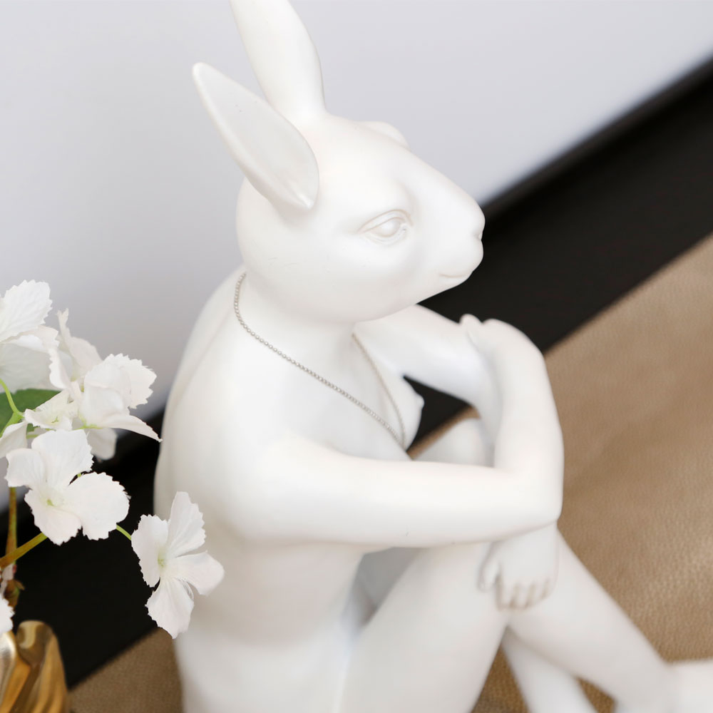 販売中止】ギャングスターラビット ホワイト デコフィギア