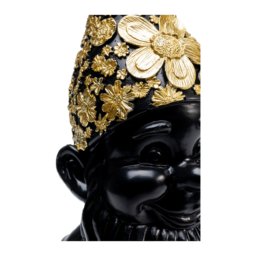 ノームスタンディング ブラックゴールド デコフィギア - オブジェ