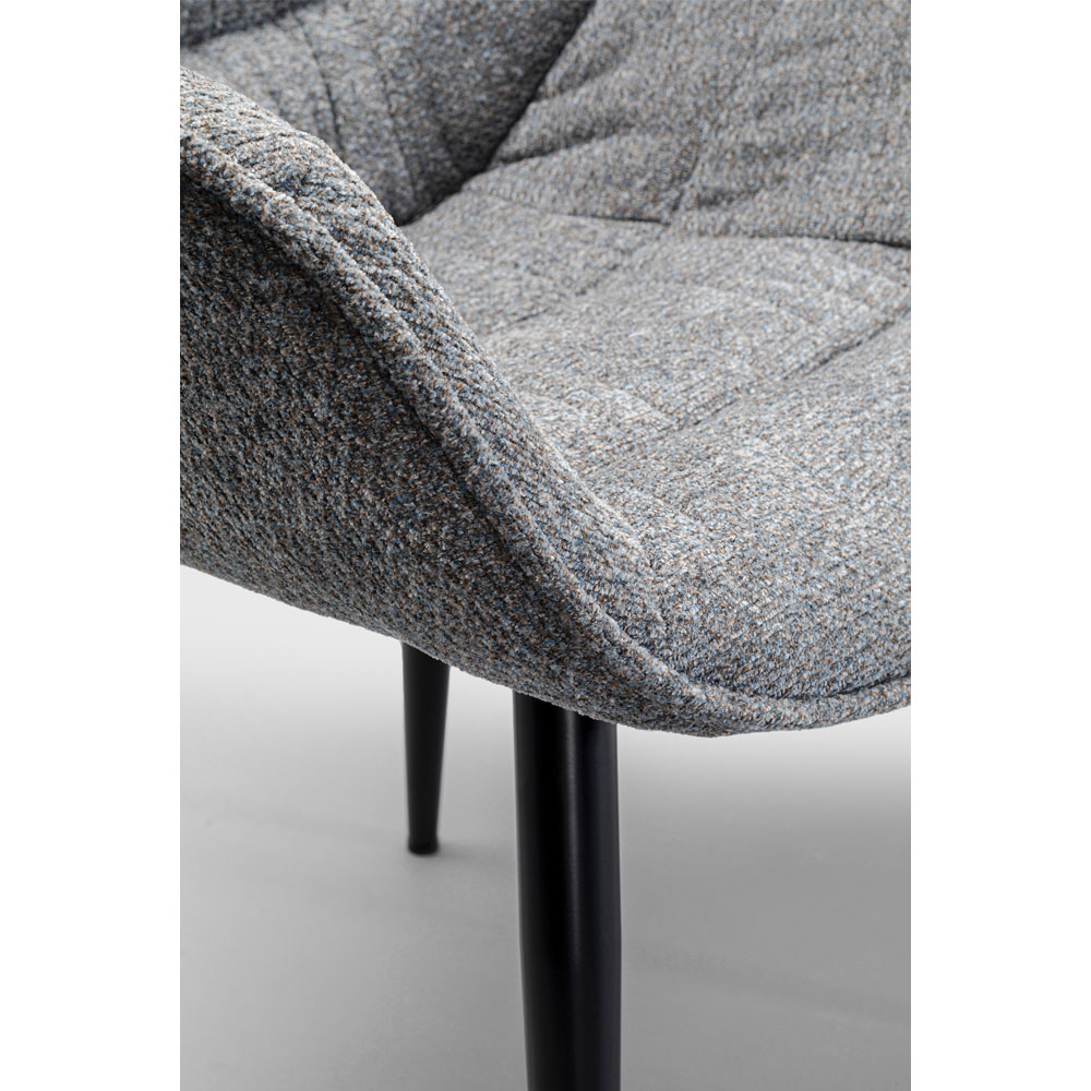 廃番】テルマ メランジグレー アームチェア * - ダイニングチェアの