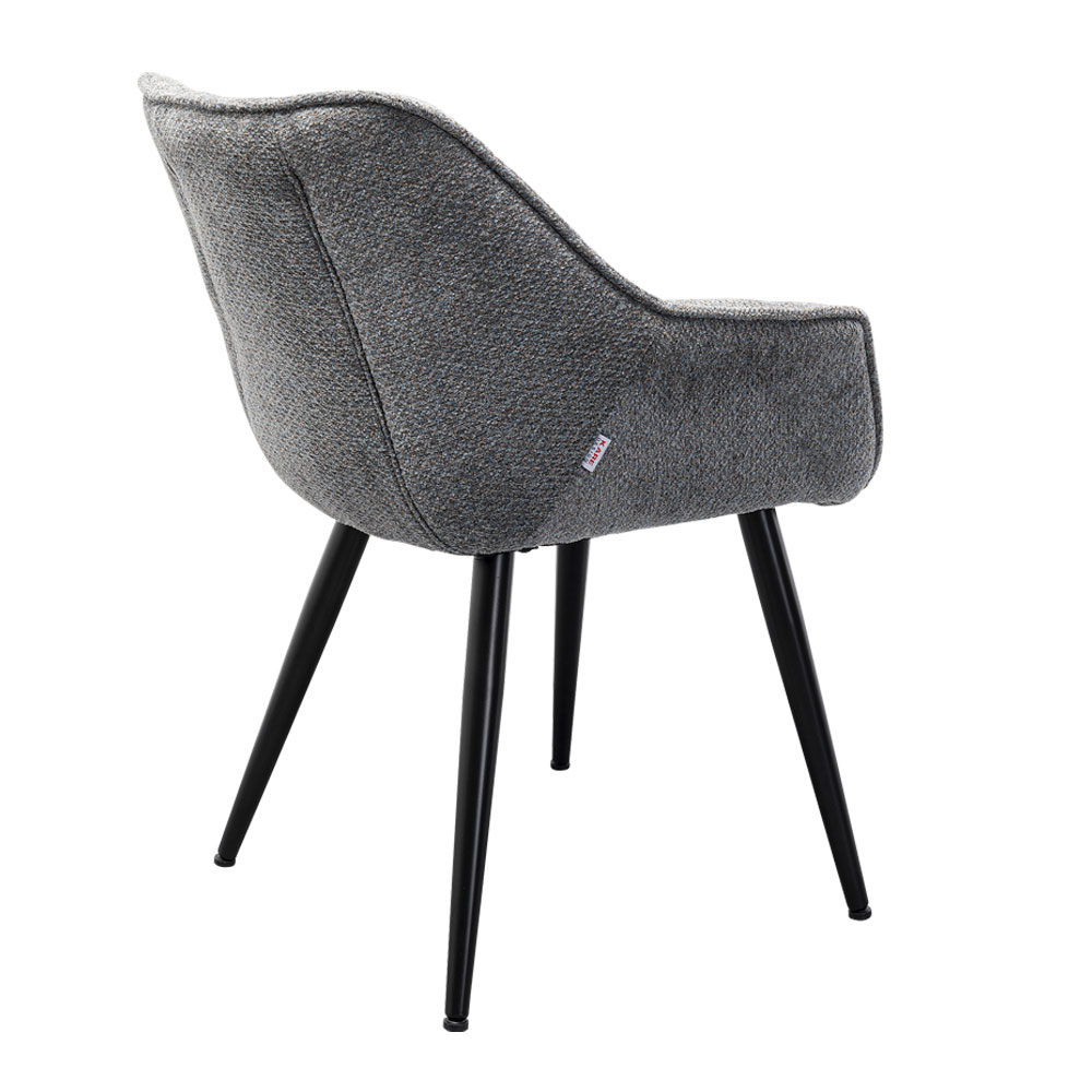 廃番】テルマ メランジグレー アームチェア * - ダイニングチェアの