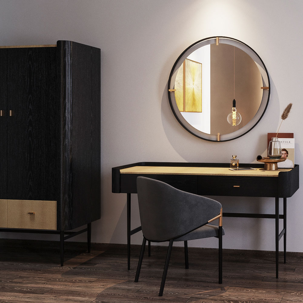 廃番】ベッツィフレームメタルO90 cm ミラー - ミラー・鏡の通販