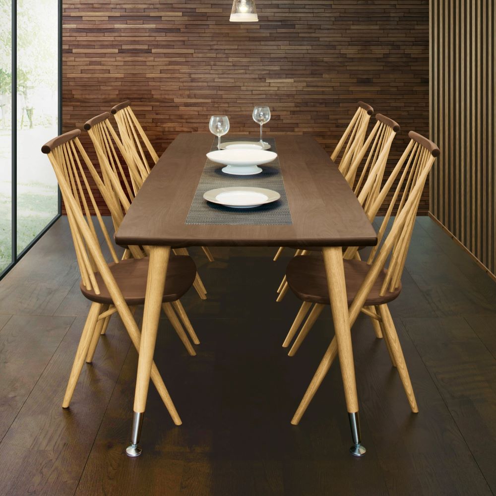 CIVILチェア CC71K(ウォールナット＋オーク) – 柏木工株式会社