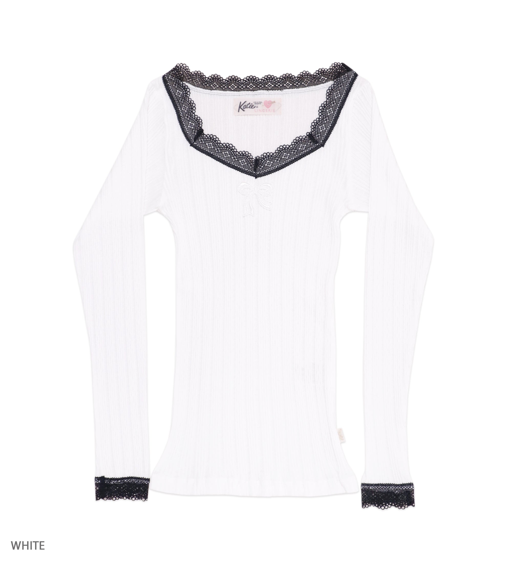 UNDER PRETTIES square neck lace long – Katie Tokyo