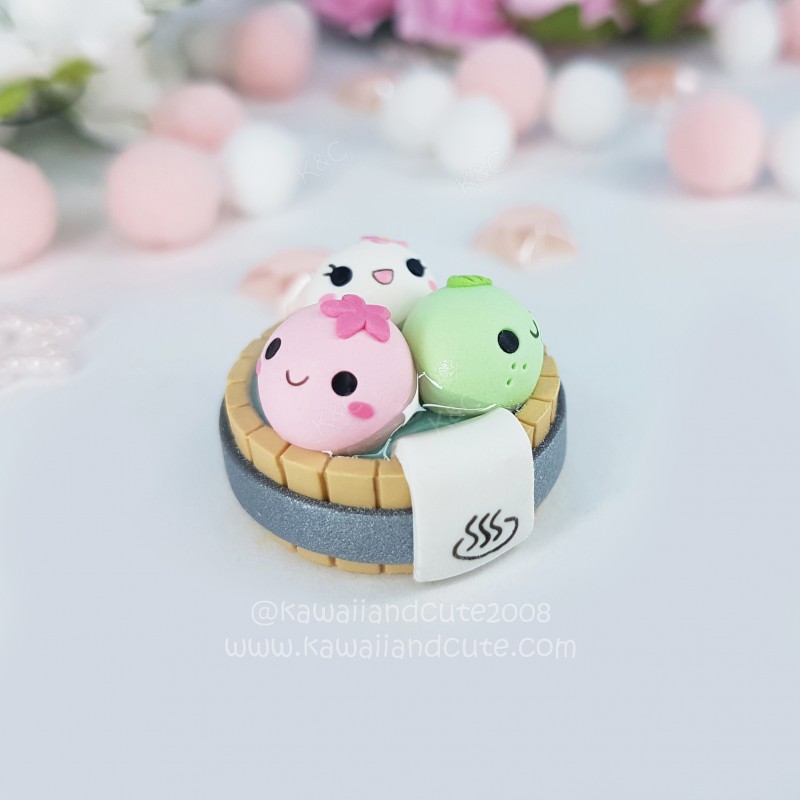 Mochi Onsen Keychain | Kawaii & Cute ≪