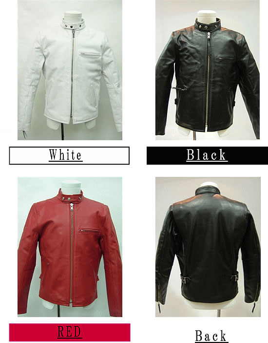 メンズ ライダースジャケット シングルライダース レザージャケット6652