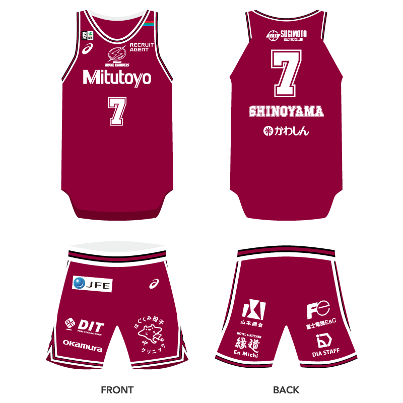 2025-26シーズン ユニフォームデザイン およびユニフォームスポンサー