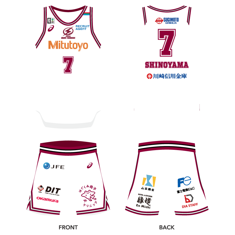 2025-26シーズン ユニフォームデザイン およびユニフォームスポンサー