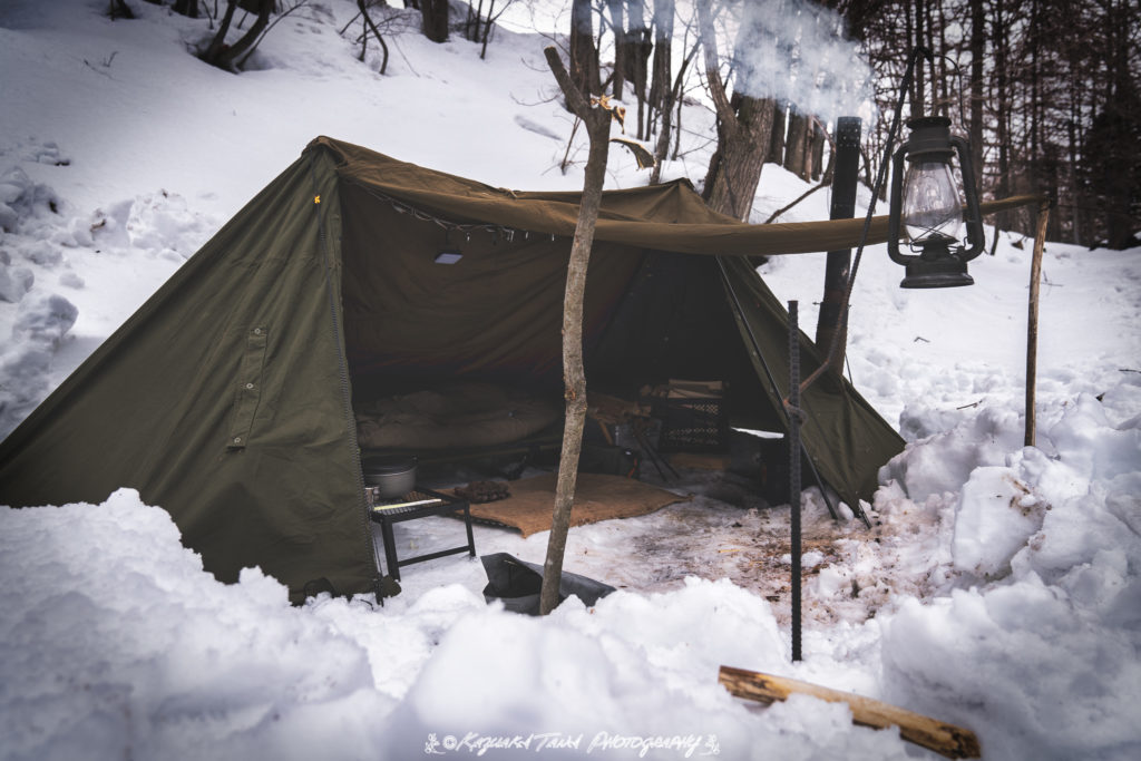 今年は軍幕!!東ドイツ軍幕を手に入れました!さっそく初張りをしてみ