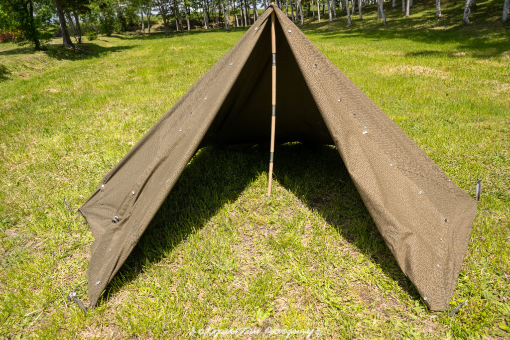 No.02 東ドイツ軍幕指南!!3枚ティピー+1枚タープ張りを大解説!!動画
